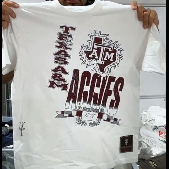 Cactus Jack by Travis Scott x Mitchell & Ness Texas A&M University Handdrawn Tee - Picture 3 of 3